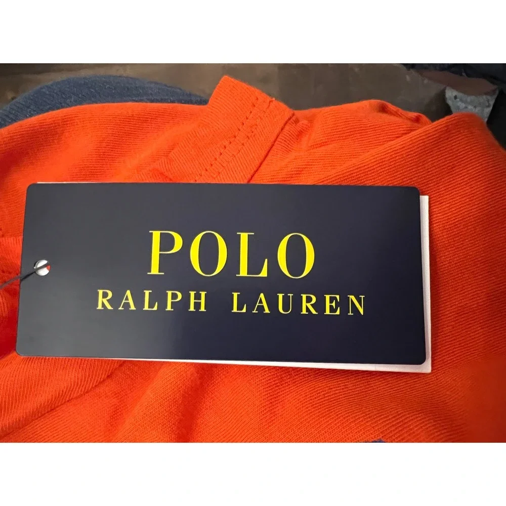 Polo Ralph Lauren Kids Orange Cotton Crew Neck T-Shirt Size 4 NWT 312833549085
